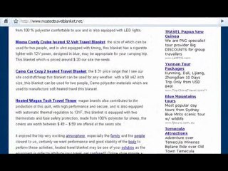 heated travel blanket