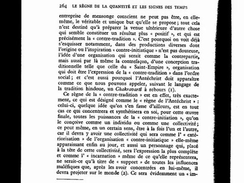 René Guénon et le Règne de l'Antéchrist