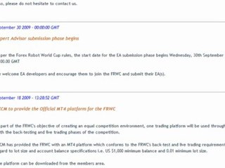 Forex Robot World Cup Review | The Truth Exposed