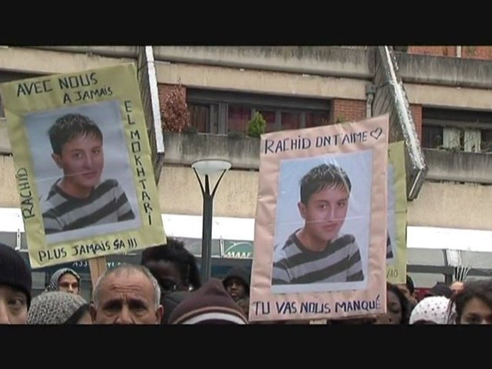 Marche silencieuse en hommage à Rachid à Pontoise