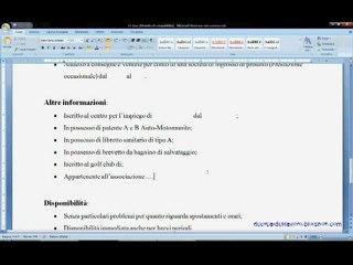 Come compilare un CV base 3-3