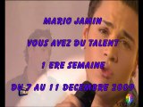 MARIO JAMIN - 1 ERE SEMAINE IDF1 DU 7 AU 11 DECEMBRE 2009