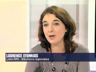 laurence Lyonnais à Midi pile sur France3 07/02/2010