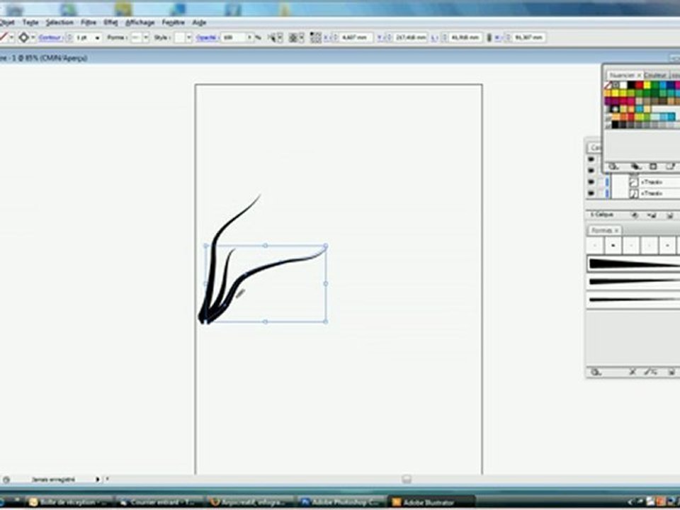 Illustrator : creer forme artitistique