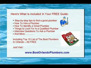 How To Find & Hire A Plumber in Orlando , Best Orlando Plum