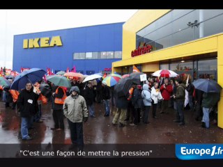 Diapo: Les salariés d'Ikea mettent la pression