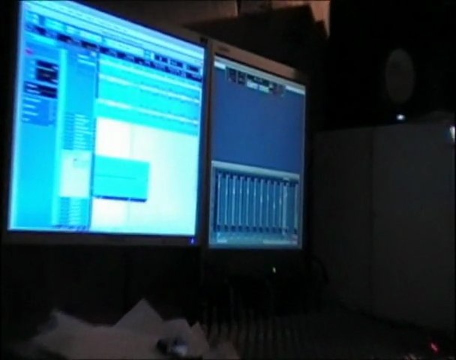 Losty beretta en studio avec Morad ( scred connexion )