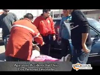 accidente vial deja lesionados