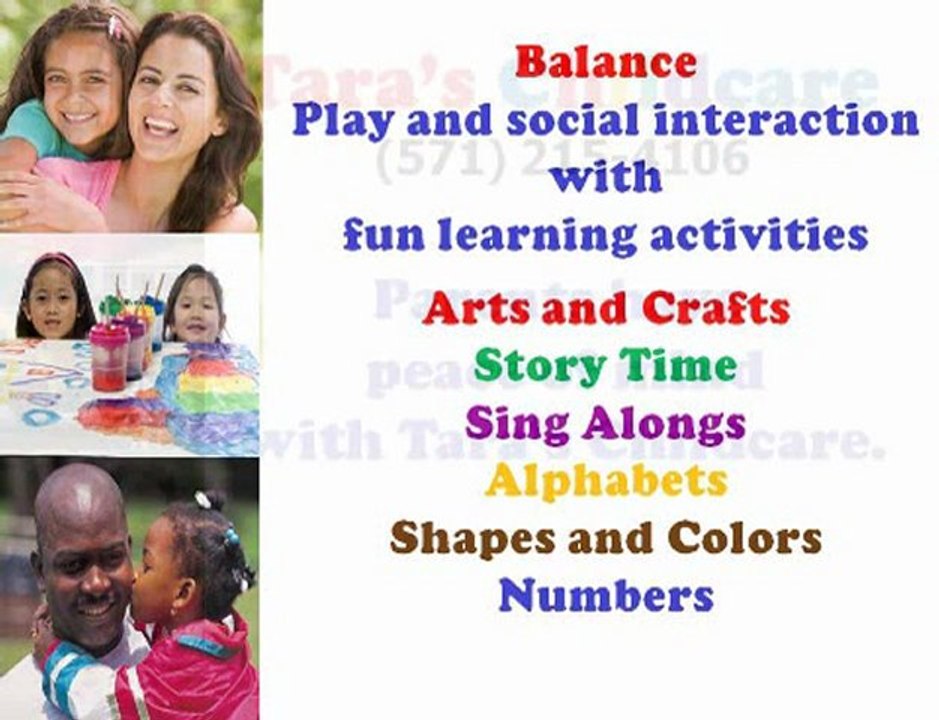 Tara's Child Care - Woodbridge VA licensed childcare provid