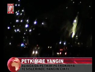 petkim aliağa'da çıkan yangın söndürüldü
