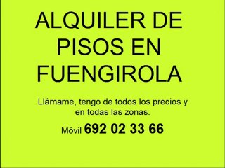 Alquiler de pisos en Fuengirola