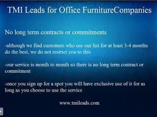 TMI Leads - Sales Leads for Office Furniture