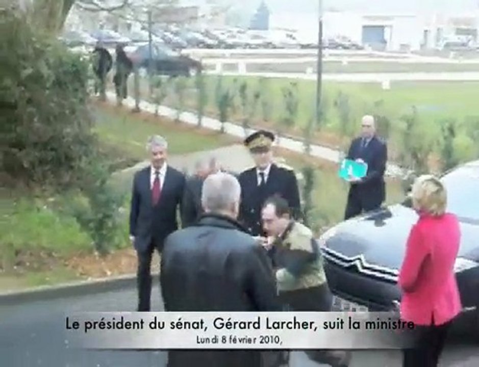 Beauvais : Roselyne Bachelot et Gérard Larcher à l'hôpital