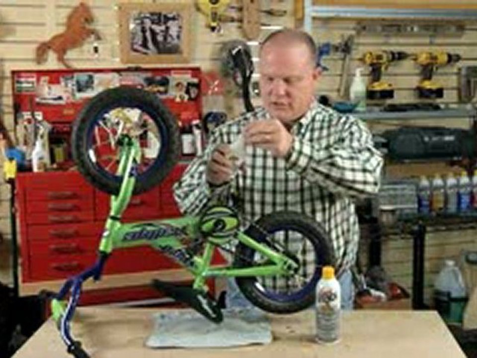 How to use Liquid Wrench Dry Lube on Child Bike