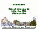 Beauchamp CM du 11 février 2010 (6ème partie)