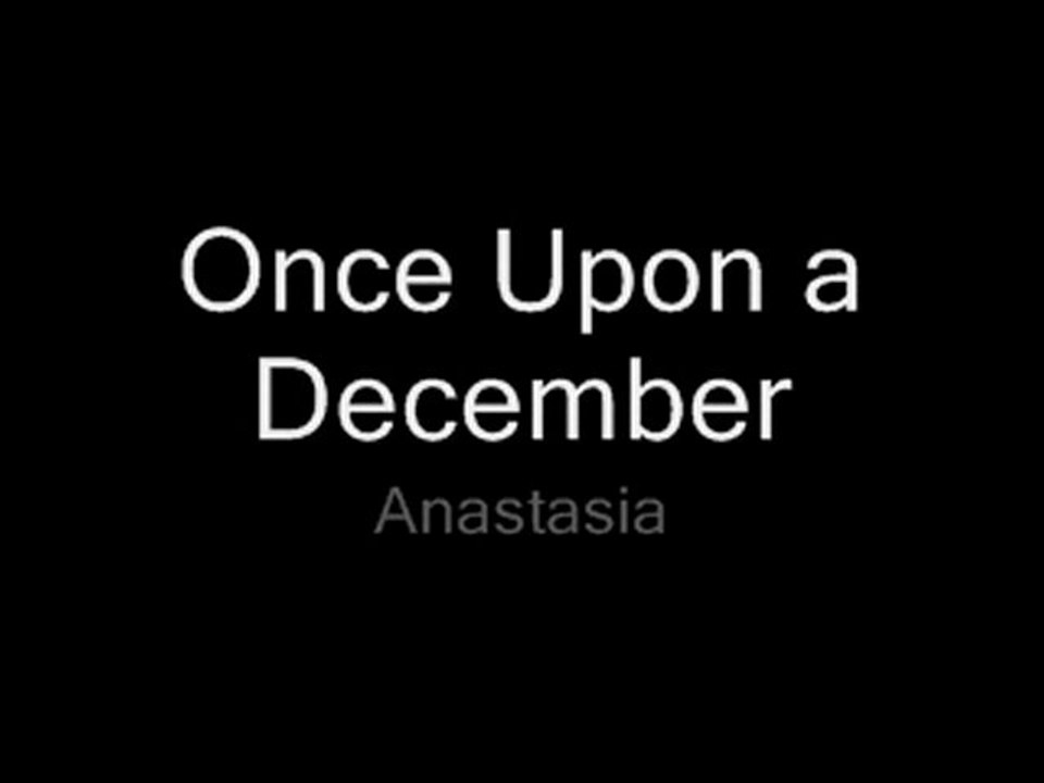 - Once upon a december