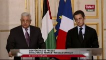 Conférence de presse de Nicolas Sarkozy et Mahmoud Abbas