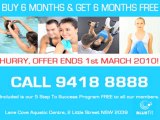 BlueFit Lane Cove gym, swim, fitness february