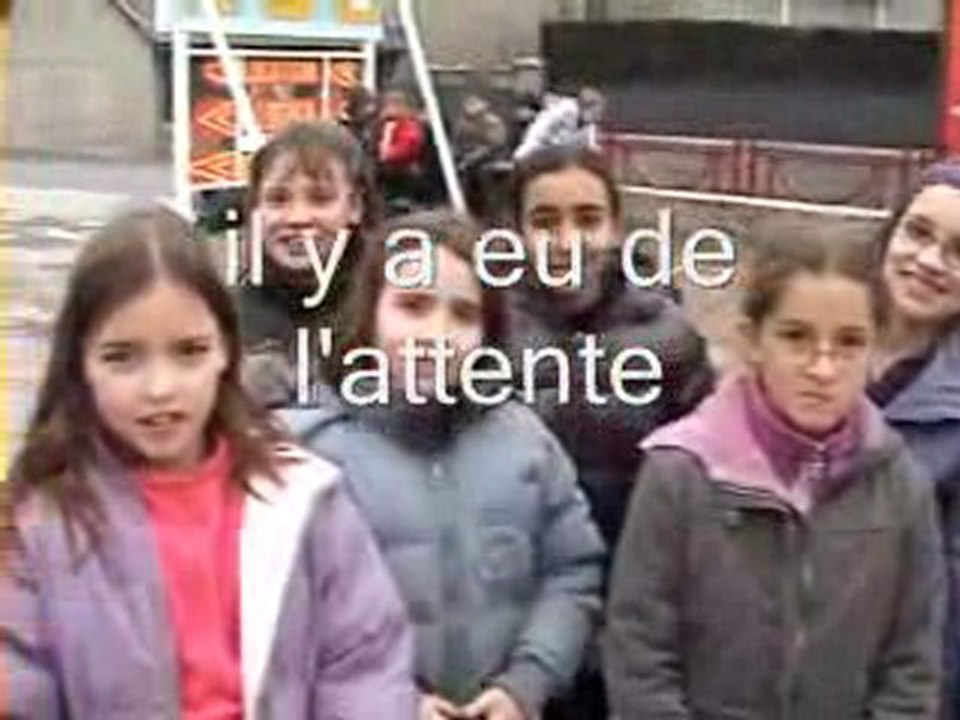 lundi 8 fevrier. premier jour de classe de neige.