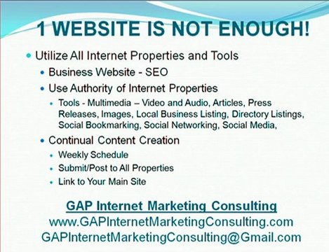 GAP Internet Marketing Consulting - You Need More Than 1 Web