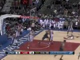 Andrei Kirilenko gets position inside and hammers home the d
