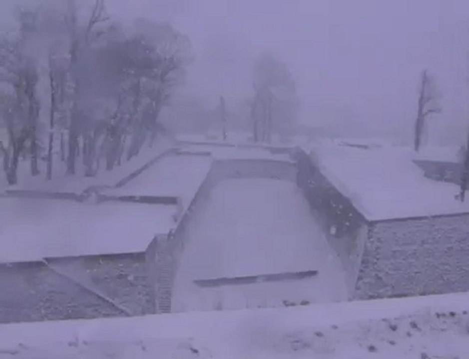 Maubeuge sous la neige