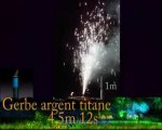 gerbe argent titane 4,5m 12s