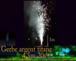 gerbe argent titane 4,5m 20s