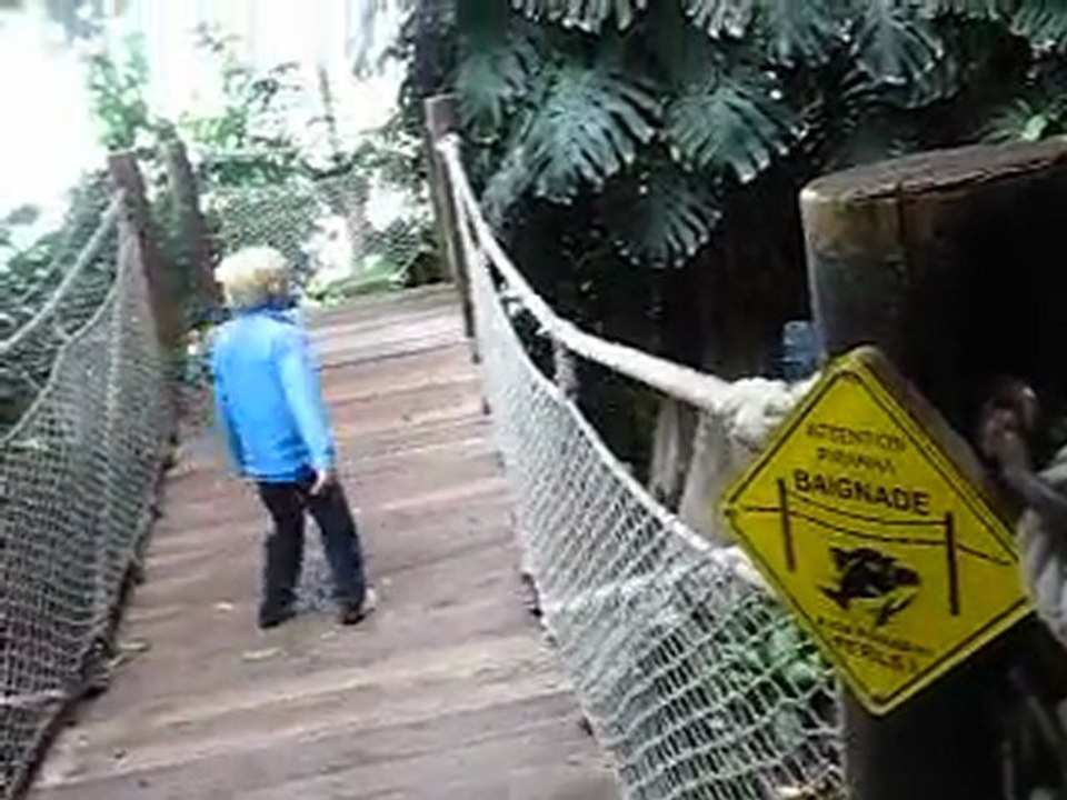 Jake sur le pont des Piranhas
