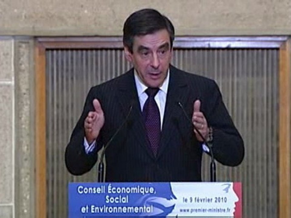 Fillon devant le conseil économique et social
