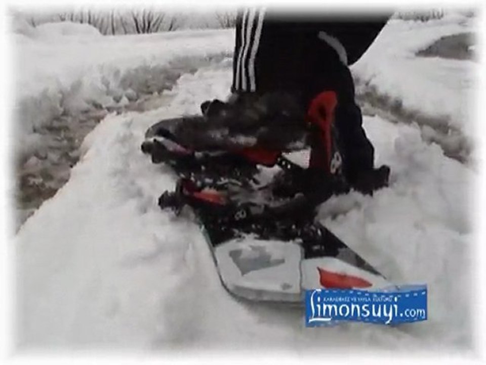 Mezere yollarında Snowboard