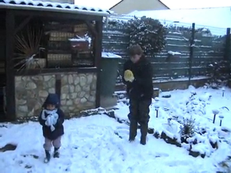 Neige avec mes frères !!