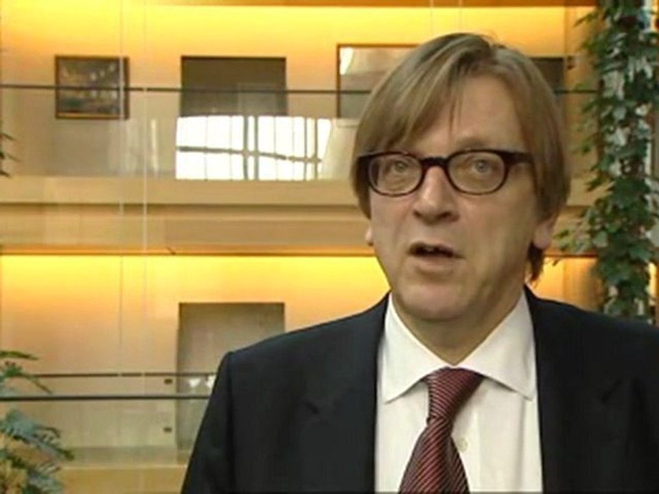 Guy Verhofstadt statement on economic crisis