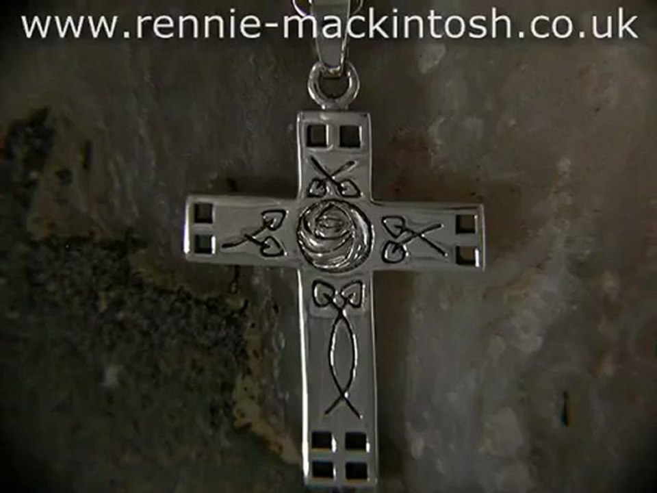 Sterling silver Charles Rennie Mackintosh cross DWA239