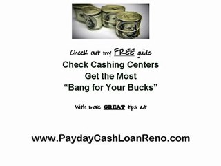 Short on time & cash? Get a Cash Loan in Reno-fast!