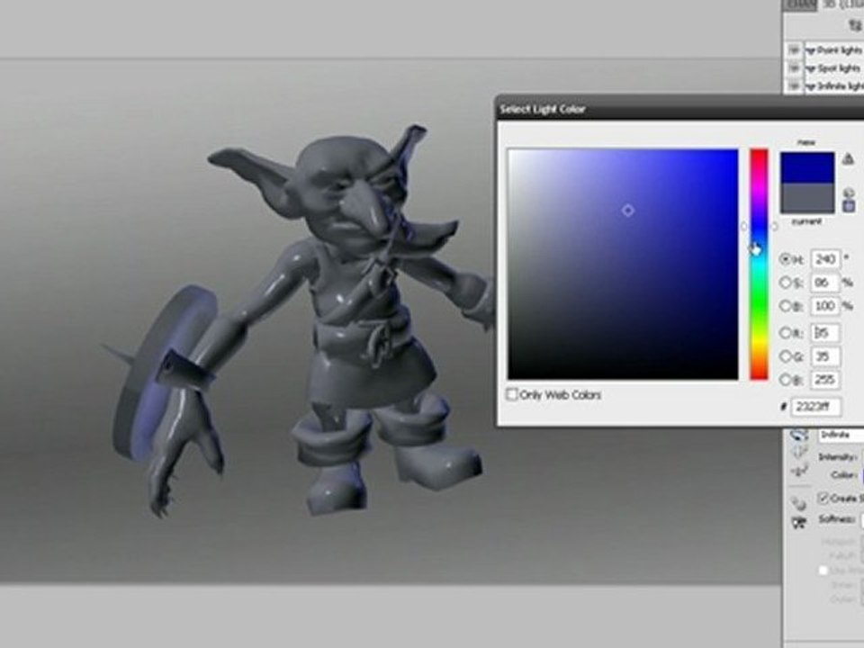 Photoshop CS4 3d Texturing Tutorial  - Part 1