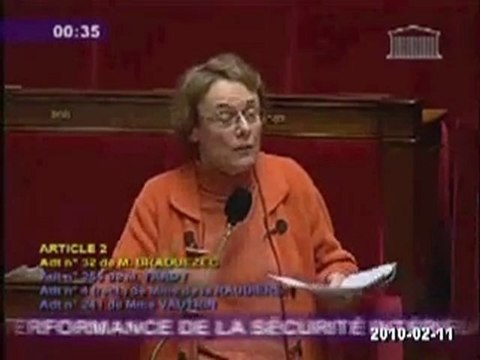 Loppsi 2 - Martine Billard & speedy Sarkozy