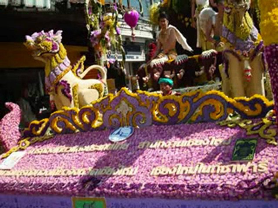 La fête des fleurs - Chars fleuris Photos - Thaïlande