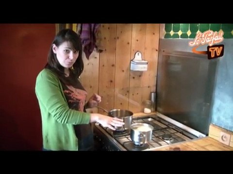 Soupe de topinambours, châtaignes et épices de spéculos