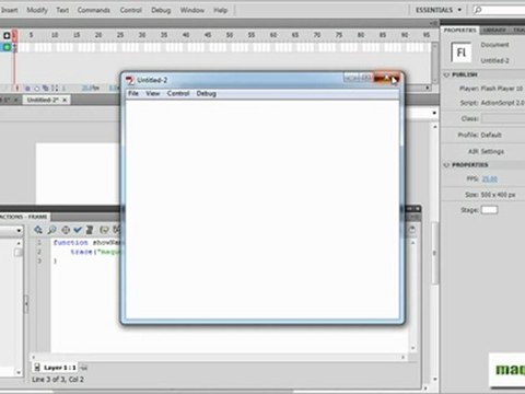 Як зробити сніг у Flash. Власна функція