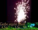 gerbe argent titane 4,5m 1,5s