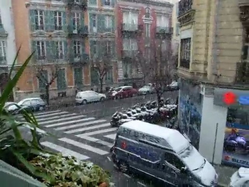Nice, France sous la neige Février 2010