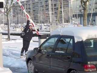 Caen sous la neige, ce jeudi 11 Fevrier