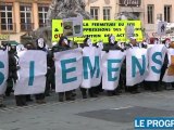 Manifestation de Siemens VAI à Lyon : 274 emplois menacés