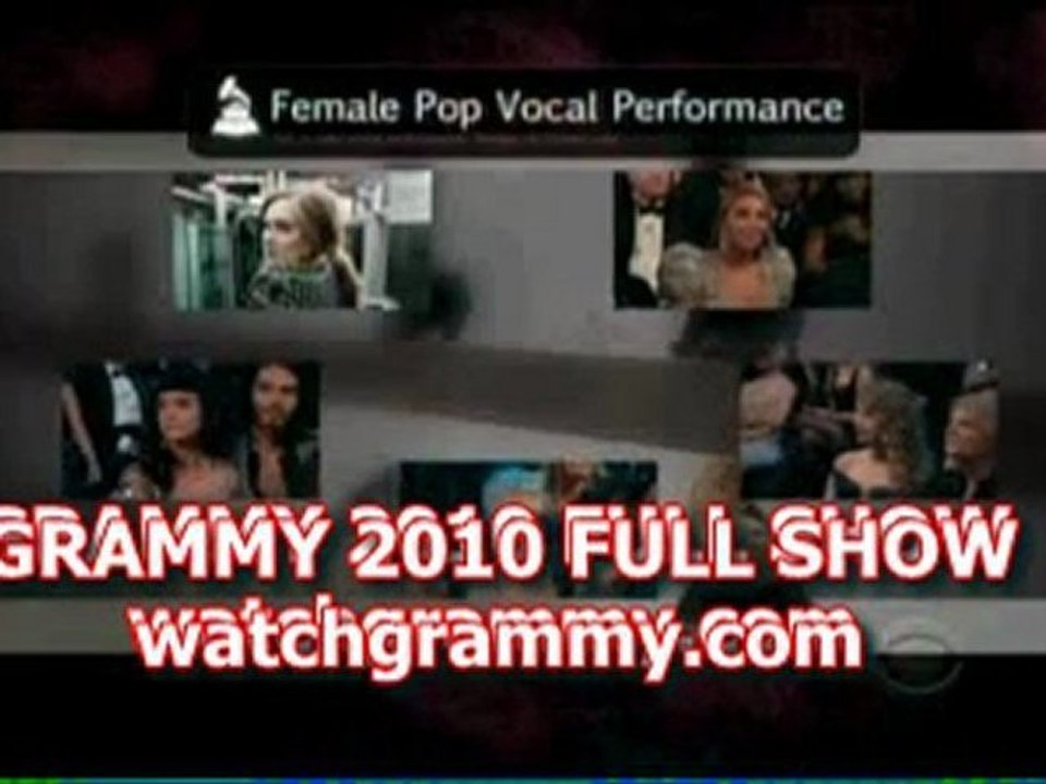 2010 Grammy Awards - Beyonce Wins Best Song Of The Year