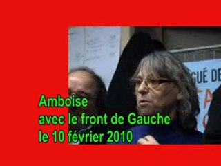 Amboise avec le front de Gauche le 10 février 2010.