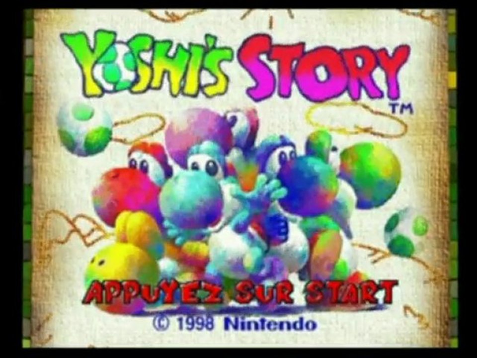retrogametest yoshi 's story (n64)