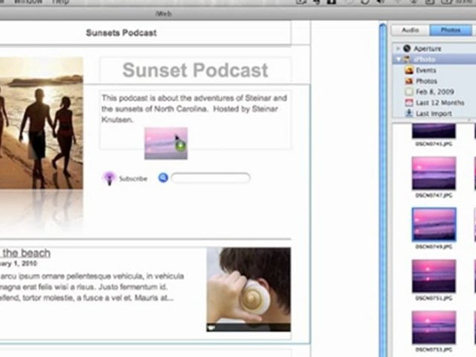 Part IVa How to Podcast from Your Mac with iWeb and iTunes