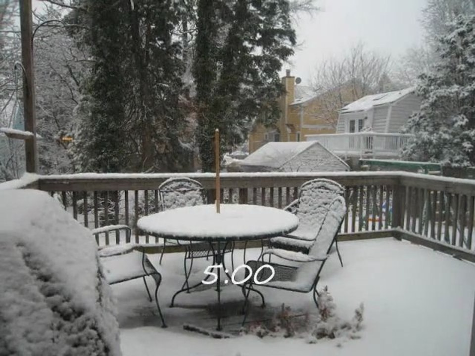 Blizzard of 2010 - Time Lapse