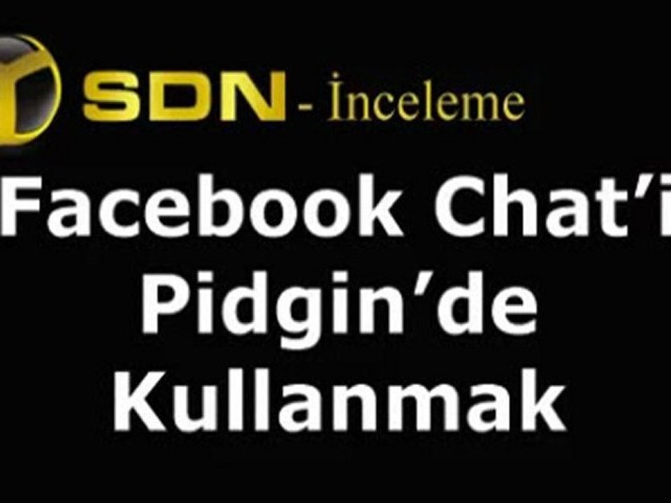 Pidgin - Facebook Chat Messenger'da